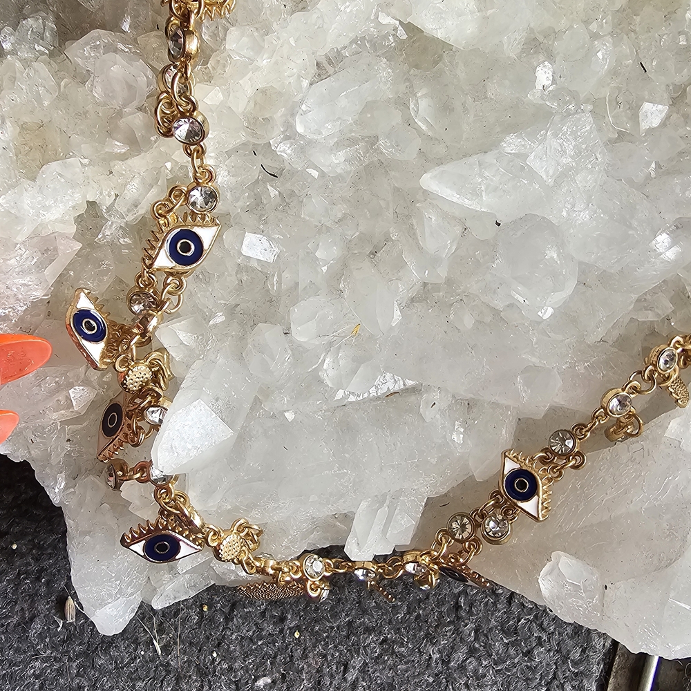 Gold Evil Eye Necklace